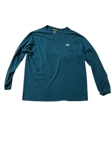 The North Face Shirt Mens Extra Large Long Sleeve Teal Blue A5 Series Hiking - Picture 1 of 8