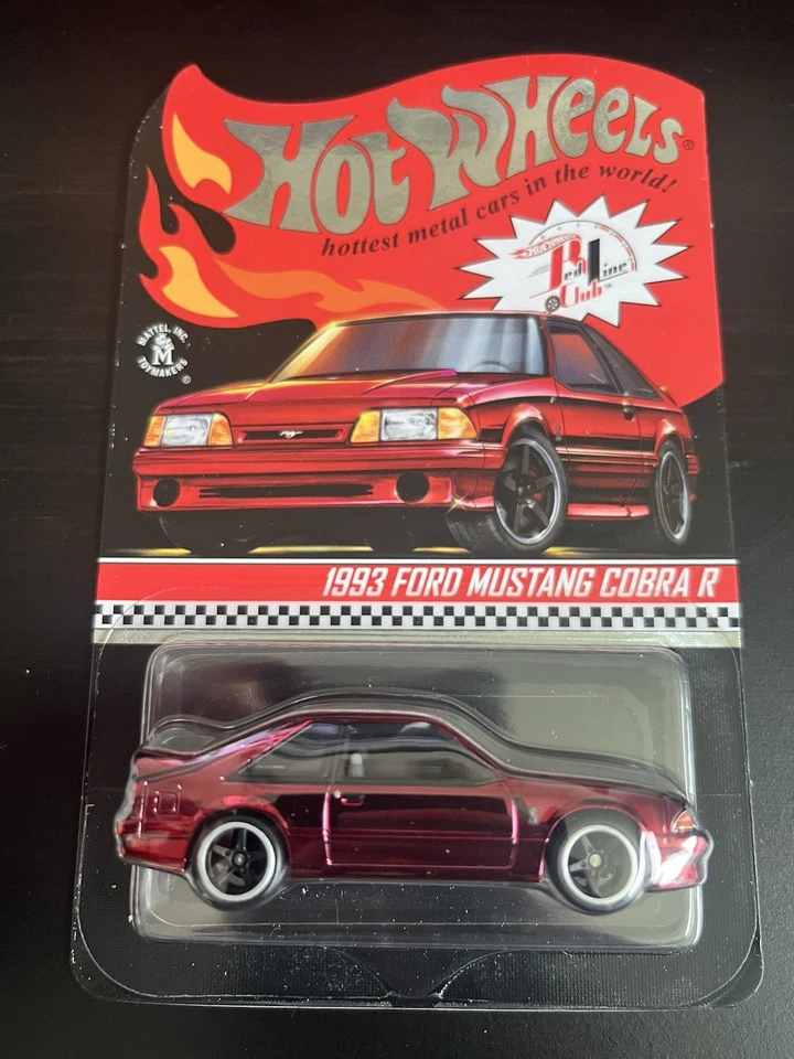 Hot Wheels Ford Mustang Cobra R 1:64 Diecast Car - Red (GXJ20)