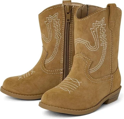 Children's Place: Baby Girls' Western Cowgirl Boots, Size: 9 Toddler, Brand New! - Image 1 of 2