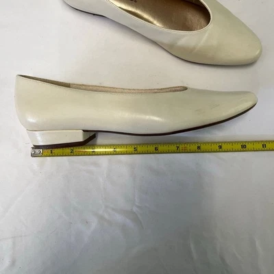 Zapatos Life Stride Dream marfil blanqueado tacón bloque punta puntiaguda para mujer talla 8 Foto 1 de 4