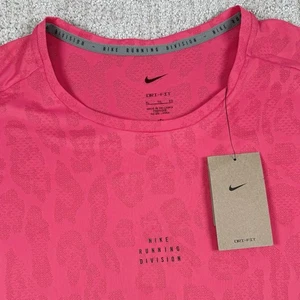 Neu mit Etikett Nike Dri-Fit Herren XL Running Division pink Jacquarddruck Trainingstop *lesen - Bild 1 von 8