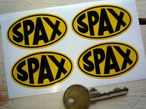 SPAX Set of 4 small Motorcycle Scooter Car stickers  - Picture 1 of 1