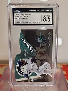 CGC 8.5  #D/2500 1996 Leaf Limited Pennant Craze Die-Cut #4 Ken Griffey Jr. - Picture 1 of 2