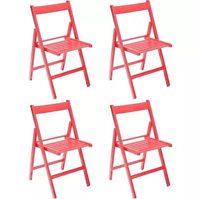 SEDIA PIEGHEVOLE IN LEGNO DA CAMPEGGIO GIARDINO CASA CUCINA SEDIE SALVASPAZIO - Immagine 1 di 4