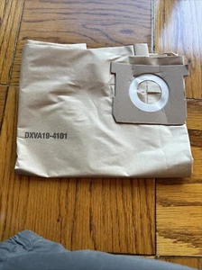 DEWALT DXV09P Wet/Dry Vacuum DISPOSABLE FILTER BAG genuine part DXVA19-4101 - Picture 1 of 2