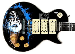 KISS Ace Frehley Autographed Custom Graphics Photo Guitar Exact Video Proof ACOA - Picture 1 of 4