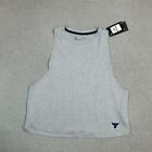 Under Armour Tank Top Womens Large Gray Project Rock Show Me Work Shirt NEW *