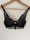M&S Collection Bra 34C Black Lace & Pink BNWT