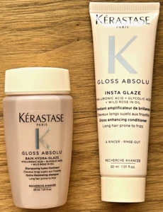 Kerastase Gloss Absolu Bain Hydra Glaze 30ml & Fondant Insta Glaze 30ml | NEW - Picture 1 of 1