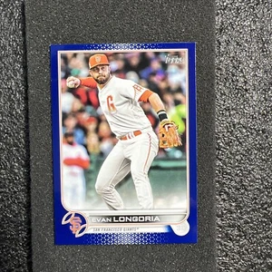 2022 Topps Baseball Series 2 Royal Blue #617 Evan Longoria san Francisco Giants - Picture 1 of 2