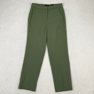 J. Crew Kate Straight Leg Pant Four Season Stretch Women Size 2 Green BK251 NWT - Picture 1 of 12