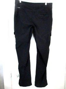 COLUMBIA WOMENS PANT 12R BLACK HIKING ACTIVEWEAR WORKWEAR CARGO EASY WEAR LIGHT - Picture 1 of 5