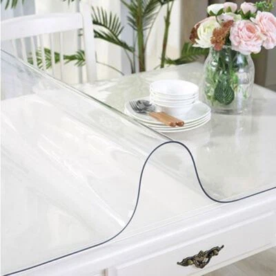 Tischfolie Tischdecke Schutzfolie abwischbar transparent klar 1 u.2 mm  - Bild 1 von 4