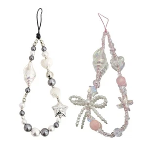Mobilephone Chain Elegant Pendant Handmade Beaded Lanyard For Women Girl Jewelry - Photo 1 sur 10
