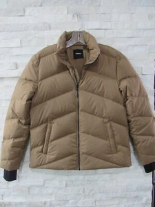 NEW Theory $425 Golden Beige City Poly Down Filled Stand Collar Puffer Coat P - Picture 1 of 6