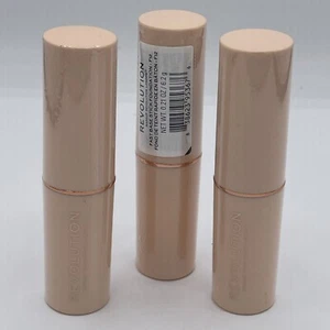 Pack of 3 Makeup Revolution Beauty Fast Base Stick Foundation, F12 - Picture 1 of 4