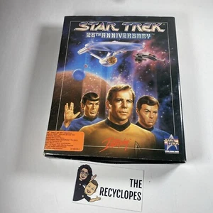 1991 Star Trek 25th Anniversary PC Game Interplay 3.5" Floppy Disks Big Box - Picture 1 of 12