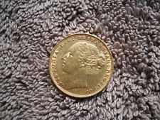 Full Sovereign 1880 Victoria YH Gold Coin London Mint "George" AU50 8g.917 NO BP!