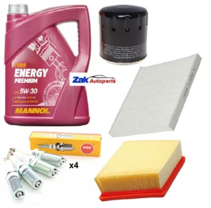 Fits Ford Fiesta 1.2, 1.4, 1.6, 1.8 Petrol MK7 2007-2013 Service Kit 5w-30 Oil  - Picture 1 of 1