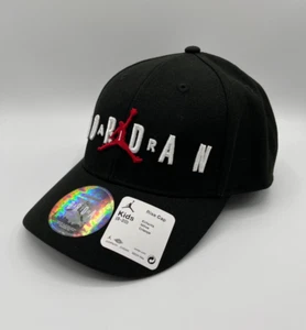 Nike Air Jordan Big Kids Rise Cap Black Adjustable One Size 9A0710-023 - Picture 1 of 4