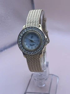 Victoria Wieck Watch Women Rose Gold Tone Bling Crystals MOP New Battery - Picture 1 of 7