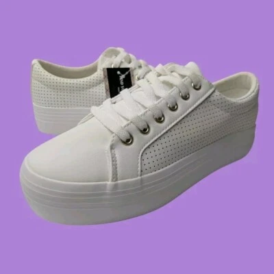 JABASIC Womens Platform Sneakers Comfortable Lace Up Casual Shoes Walking Size 9 - Image 1 of 4