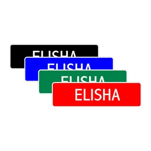 Elisha Boys Name Letter Printed Label Wall Art Decor Novelty Aluminum Metal Sign - Picture 1 of 9