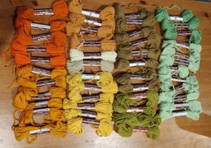 47 Skeins VTG Bucilla Needlepoint Crewel 100% Wool Persian Yarn 3ply New & Used - Picture 1 of 6