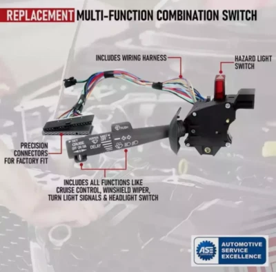 Cruise Control Windshield Wiper Turn Signal Lever Switch for Chevy GMC Truck* - Image 1 of 4