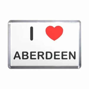 Aberdeen I Love Heart Plastic Fridge Magnet (S, M, L, XL) - Picture 1 of 10