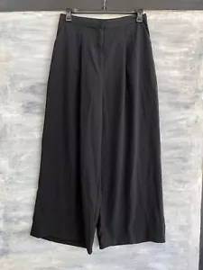 NEU! ROMEO & JULIET Couture RJ49621 Hose hoher Bund weites Bein, L - schwarz - 140 $ - Bild 1 von 11
