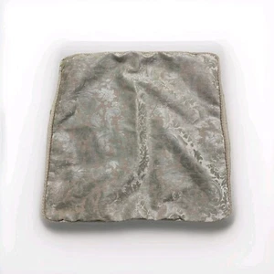 Arhaus Reversible Cushion Cover 26"x26" Green Floral & Solid Beige Button Closur - Picture 1 of 15