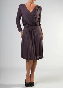 Tolles schlichtes @ French Connection drapiertes Kleid in Schwarz Größe 10 - Bild 1 von 3