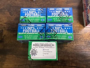 Lot of FIVE 1989 Score Supplemental Football Sets - BBCE Wrapped - BO JACKSON - Picture 1 of 1