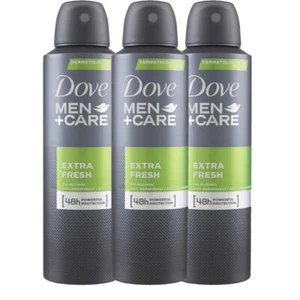 3 Pack Dove Men + Care Extra Fresh Deodorant Antiperspirant Spray , 150ml - Picture 1 of 4