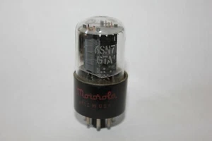 1 x GE 6SN7GTA preamp tube, labeled Motorola, Tested Good ! (N-15) - Picture 1 of 2