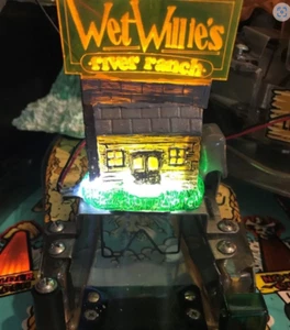 White Water WW Wet Willie’s RIVER RANCH CABIN W/glowing SIGN LED mod - Picture 1 of 4