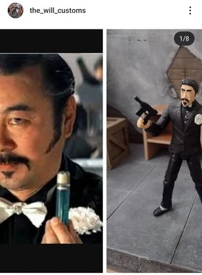 3.75"  1:18 Custom Action Figure Lao Che Indiana Jones Mov MARVEL UNIVERSE SCALE - Image 1 of 4