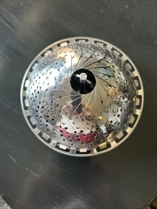 Vintage Metall faltbar Gemüse Lebensmittel Dampfgarer Sieb klappbar Korb - Bild 1 von 5