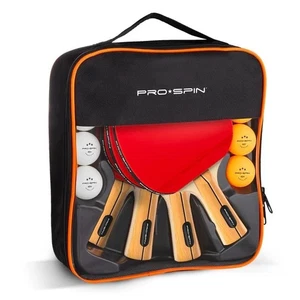 PRO SPIN Table Tennis Bats High Performance Set Ping Pong 4 Bats x 8 Balls - Picture 1 of 2