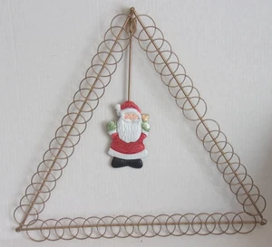 18" FOLDING WALL CHRISTMAS TREE Christmas Card Holder Metal - Picture 1 of 7