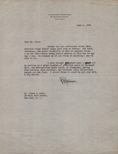 VILHJALMUR STEFANSSON - TYPED LETTER SIGNED 06/01/1928 - Picture 1 of 2