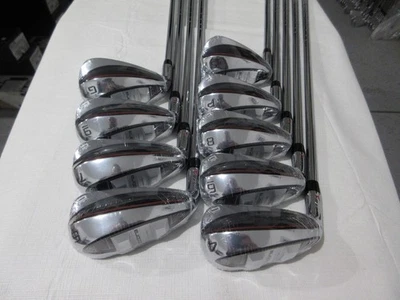 Left-Handed 2023 Cobra T-Rail Iron Set - 4-PW, GW, SW - Regular Flex Steel - NEW - Image 1 of 3