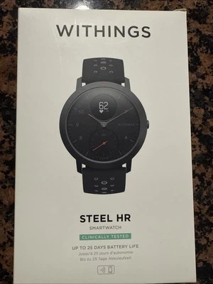 Новый в коробке, Withings стали HR Sport, мульти-спорт гибридные умные часы, черный - Изображение 1 из 3