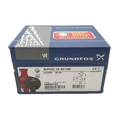 Grundfos Alpha 1 25-40 180 Umwälzpumpe Heizungspumpe 98460745 NEU OVP - Bild 1 von 3