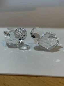coppia di anatre cristallo SWAROVSKI - 1 becco mancante - Foto 1 di 6