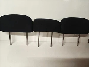 OEM 2004 2005 2006 SCION xA 2ND ROW REAR HEAD RESTS 3 HEADRESTS SET BLACK CLOTH - Picture 1 of 14