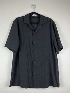 Zara | Camisa blusa negra con botones de cuello | Talla mediana - Imagen 1 de 6