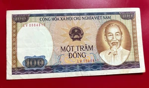 1980 MOT TRAM DONG 100 DONG VIETNAM BANKNOTE - Picture 1 of 2
