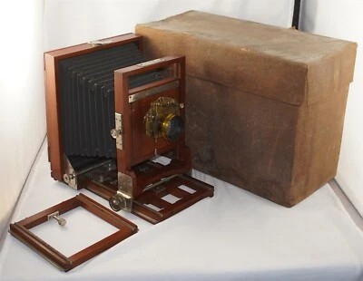 5x7 Blair Improved Reversible Back Camera w/ Prosch Triplex Darlot Lens & Case - Image 1 of 4